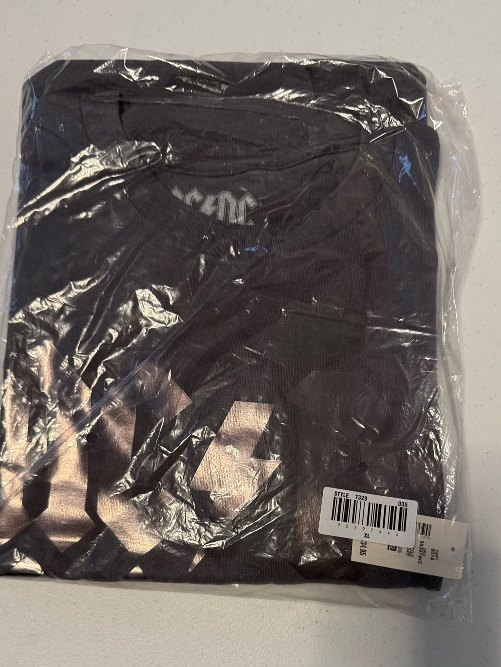 Hybrid Apparel Black AC/DC Metallic Graphic Short Sleeve Tee - Picture 3 of 5